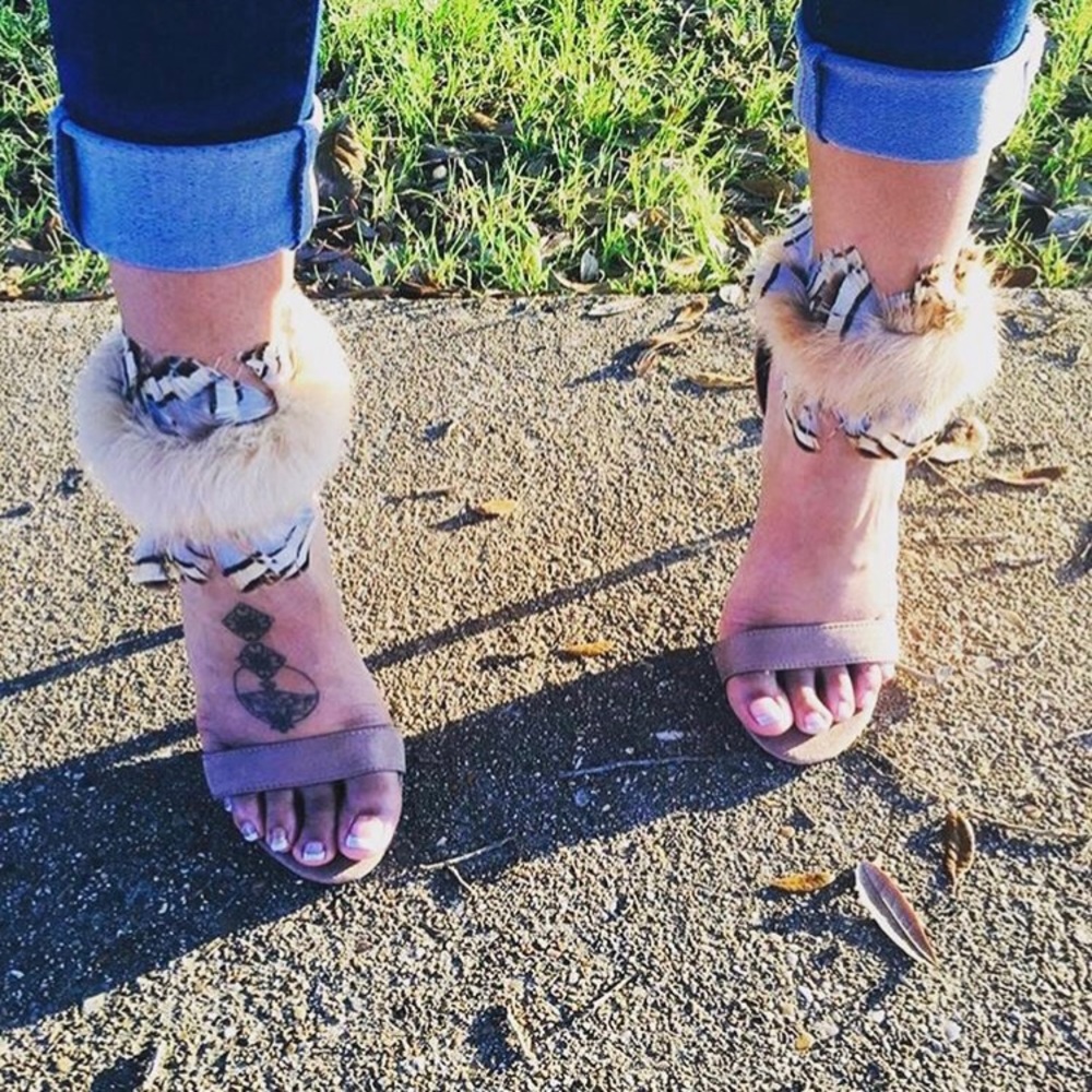 Furry Feathered Heels